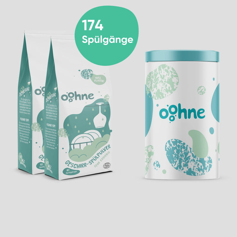 geschirrspülpulver aufbewahrung Starter-Set Spülen – ooohne