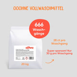 20 kg - Waschen für Sparfüchse